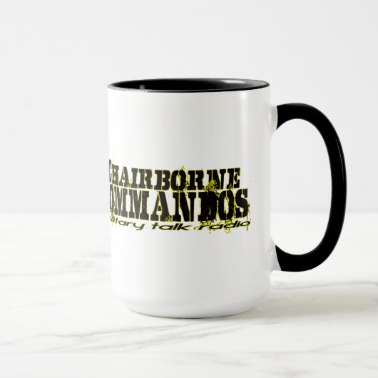 角の打撃の黄色の白熱マグ マグカップ (右)