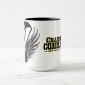 角の打撃の黄色の白熱マグ マグカップ (中央)