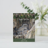 角の素晴らしフクロスのクリスマスカード シーズンポストカード (スタンド正面)