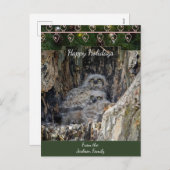 角の素晴らしフクロスのクリスマスカード シーズンポストカード (正面/裏面)