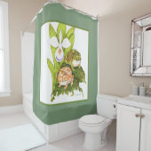 角の華美カエル シャワーカーテン (インサイチュ)