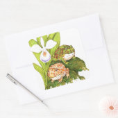 角の華美カエル スクエアシール (封筒)