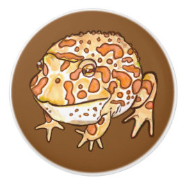 角の華美カエル セラミックノブ