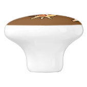 角の華美カエル セラミックノブ (側面)