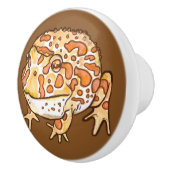 角の華美カエル セラミックノブ (右)