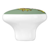 角の華美カエル セラミックノブ (側面)