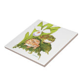 角の華美カエル タイル (側面)