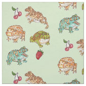 角の華美カエル ファブリック (見本)