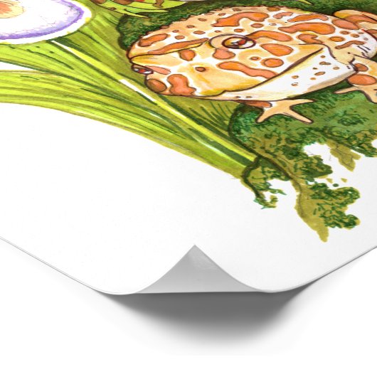 角の華美カエル ポスター (角)