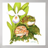 角の華美カエル ポスター (正面)