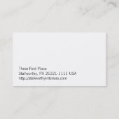 角の赤の再破烈カード 名刺 (裏面)