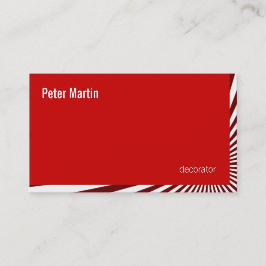 角の赤の再破烈カード 名刺 (正面)