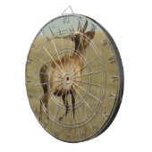 角のE35ブルエルクグラス ダーツボード (正面右)