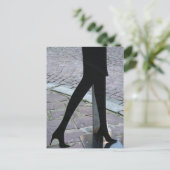 角はがきの脚のシルエット ポストカード (スタンド正面)