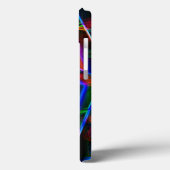 角は線で角を丸く、ネオン色 Case-Mate iPhoneケース (裏面 / 左)