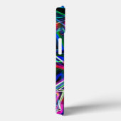 角は線で角を丸く、ネオン色 Case-Mate iPhoneケース (裏面 / 右)