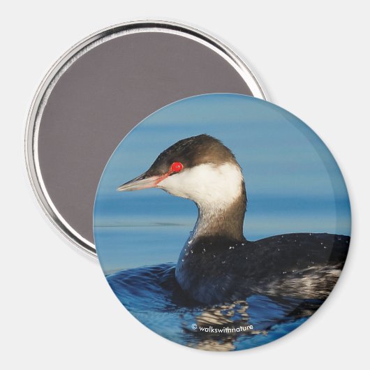 角ばったグリーンのプロフィール マグネット (正面/裏面)