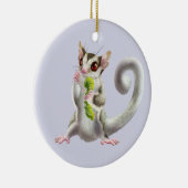 角みみずのオーナメントが付いている砂糖のグライダー セラミックオーナメント (右)
