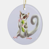 角みみずのオーナメントが付いている砂糖のグライダー セラミックオーナメント (左)