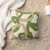 角もつれオリーブグリーン クッション (ブランケット)