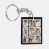 角を丸めて作成9 Photo Collage キーホルダー (正面左)