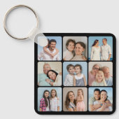 角を丸めて作成9 Photo Collage キーホルダー (正面)