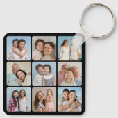 角を丸めて作成9 Photo Collage キーホルダー (裏面)