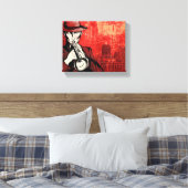 角を持った人 キャンバスプリント (インサイチュ (寝室))