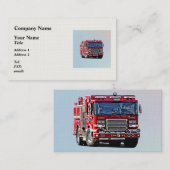 角を曲がる消防車 名刺 (正面/裏面)