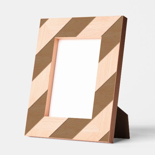 角エレガントモダン付きストライプ レーザー彫刻フレーム (左)