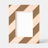 角エレガントモダン付きストライプ レーザー彫刻フレーム (正面)