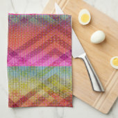 角カラフル度 キッチンタオル (四つ折り)