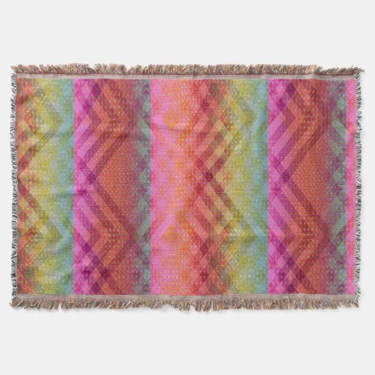 角カラフル度 スローブランケット (正面)