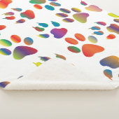 角カラフル形虹動物 シェルパブランケット (3/4)