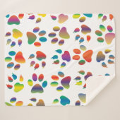 角カラフル形虹動物 シェルパブランケット (正面(横))