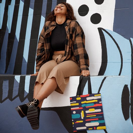 角カラフル角 トートバッグ