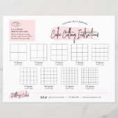 角ケーキ切り取りガイド2x2"パーティーサービス (正面)