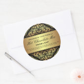 角シール，光沢，大， 3インチ（6枚） ラウンドシール (封筒)