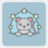 角ステッカー スクエアシール (正面)