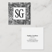 角パネル - イニシャル - 161116(03) スクエア名刺 (正面/裏面)