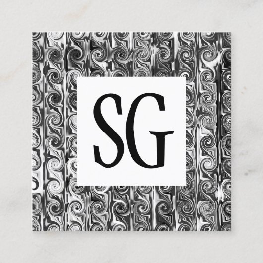 角パネル - イニシャル - 161116(03) スクエア名刺 (正面)