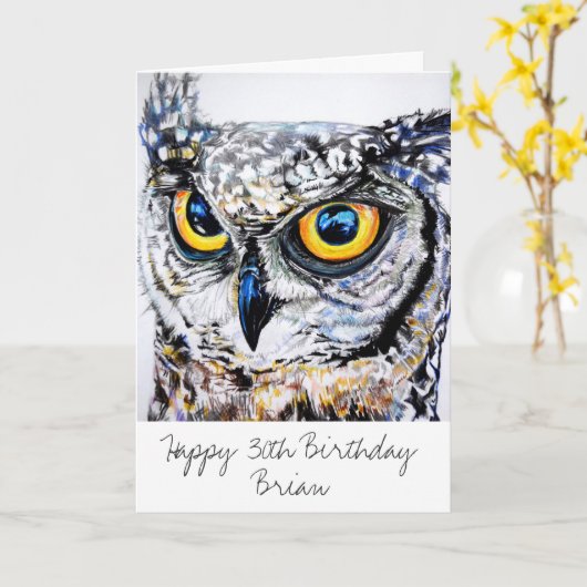 角パーソナライズされた型フク素晴らしロウハッピーバースデー時代 カード (黄色い花)