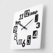 角ファンキー形の時計の数 スクエア壁時計 (傾斜)
