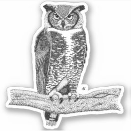 角フクロウ シール