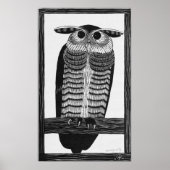 角フクロウ ポスター (正面)