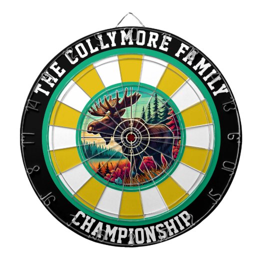 角ムースのターゲットアートワーク ダーツボード (正面)