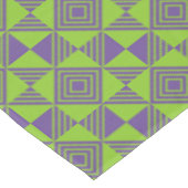 角三角形ジオメトリックグリーン紫パターン テーブルクロス (アングル)