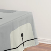 角丸四角形グレー テーブルクロス (インサイチュ)