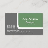 角丸四角形（緑） 名刺 (裏面)