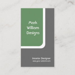 角丸四角形（緑） 名刺